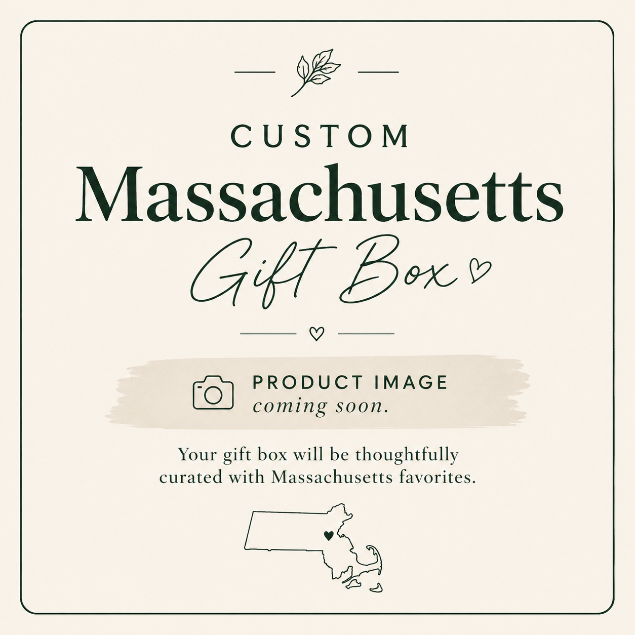Custom Massachusetts Gift Box