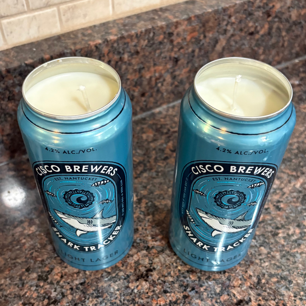 Cisco Brewers Shark Tracker Beer Can Soy Candle