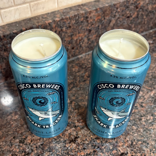 Cisco Brewers Shark Tracker Beer Can Soy Candle