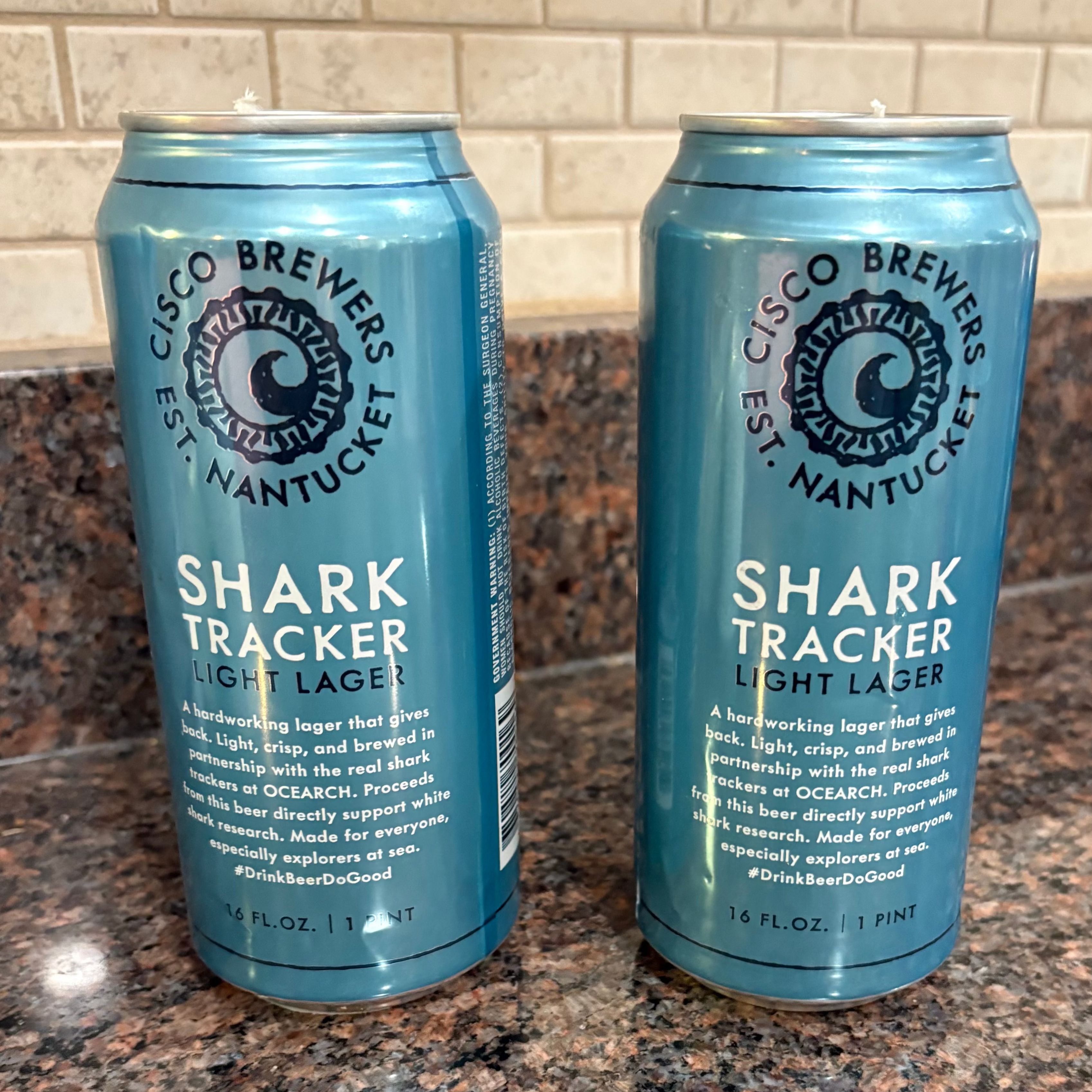 Cisco Brewers Shark Tracker Beer Can Soy Candle