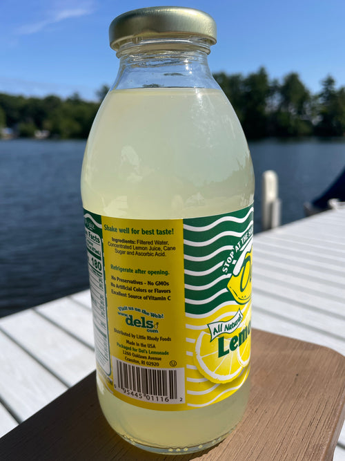 Del's All Natural Lemonade (16 oz Glass Bottle)